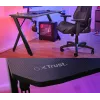 Secretária Trust GXT 700 Omnius preta estrutura metálica retangular 1200x600x740mm
