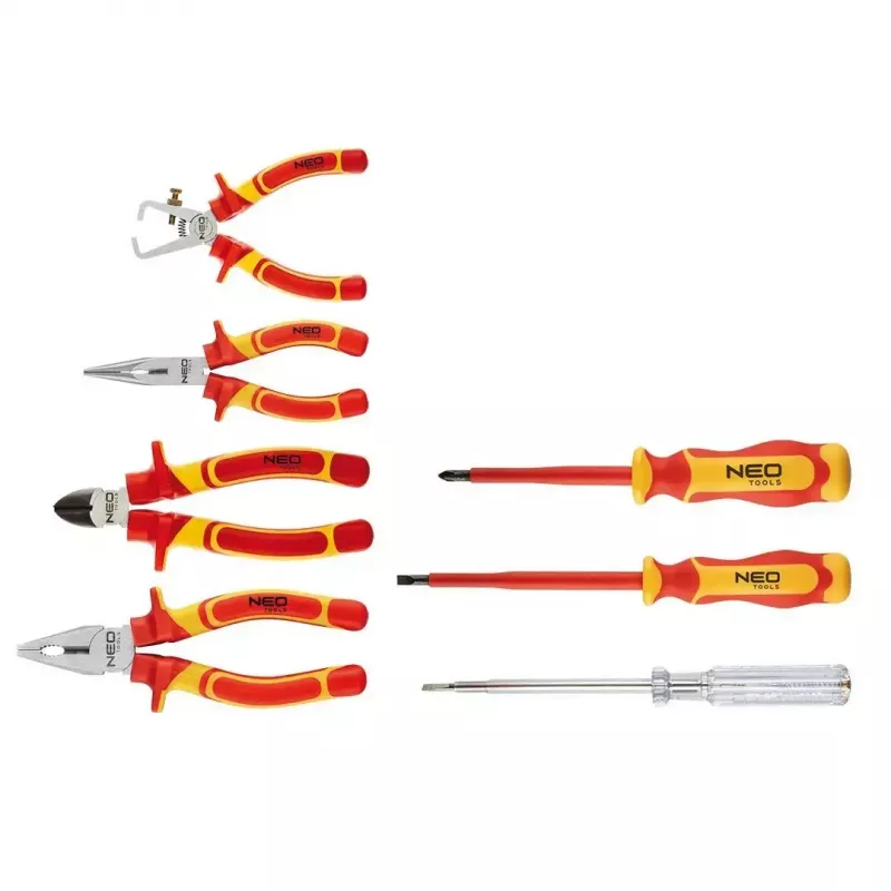 Conjunto de alicates e chaves de fendas TOP-01-235 1000V, 7 peças, ferramentas manuais isoladas