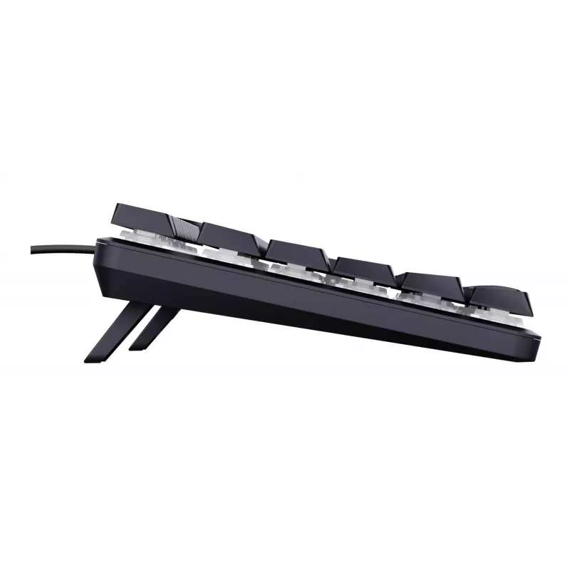 Trust GXT 866 Torix 24910 teclado mecânico para jogos, com fio USB, retroiluminado, QWERTY US International, preto
