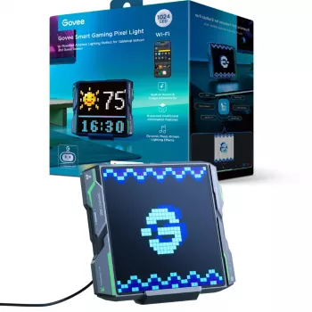 Luz de píxeis para gaming de mesa e pendente Govee H8630 com 1024 LEDs, Wi-Fi 2,4 GHz