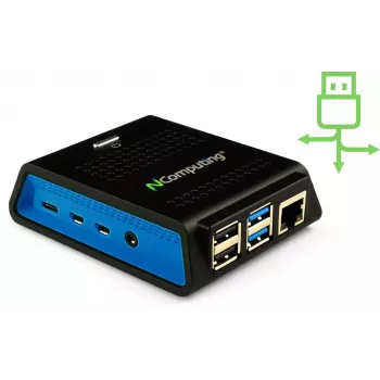 Computador NComputing RX420 RDP Intel Celeron 4GB RAM 32GB SSD Gráfica integrada Windows 10