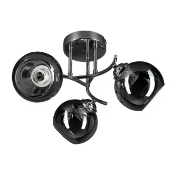 Lâmpada pendente ActiveJet AJE-PALOMA 3P E27, 3×40W, montagem no teto, prateada, IP20, 440×250 mm