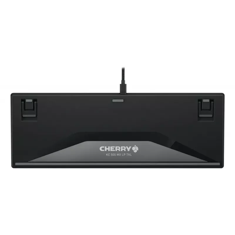 Cherry KC 500 MX LP G8A-25550HOADE-2 teclado mecânico, TKL, Cherry MX Low Profile 2.0 Ivory, retroiluminado, com fio, QWERTZ alemão, preto