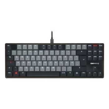 Cherry KC 500 MX LP TKL Tenkeyless USB QWERTZ alemão 88 teclas cinzento/preto