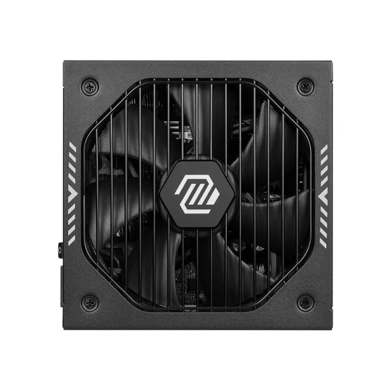 Fonte de alimentação MSI MAG A750GLS PCIE5 750W 24 pinos ATX totalmente modular 80 PLUS Gold preto
