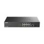 Switch de rede D-Link DGS-1010MP/E Unmanaged L2 Gigabit Ethernet (10/100/1000) Power over Ethernet (PoE) 1U preto
