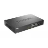 Switch de rede D-Link DGS-1010MP/E Unmanaged L2 Gigabit Ethernet (10/100/1000) Power over Ethernet (PoE) 1U preto