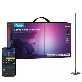 Candeeiro de pé Govee Matter RGBICW H8076C13 — iluminação LED inteligente com RGBIC e branco ajustável