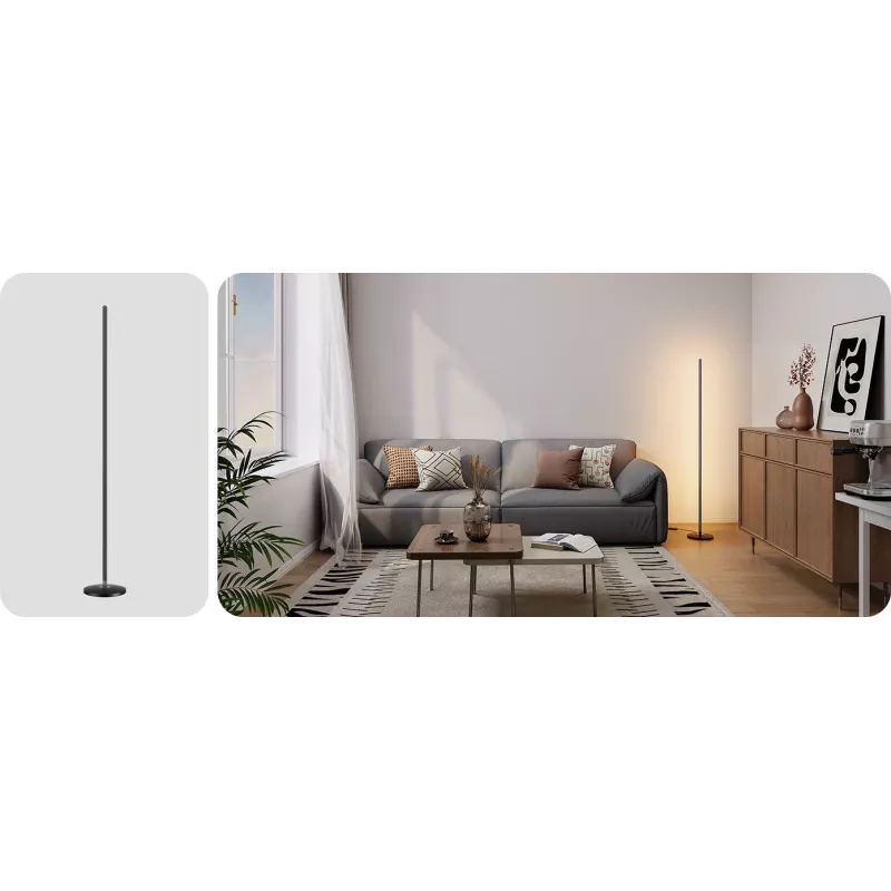 Candeeiro de pé Govee Matter RGBICW H8076C13 — iluminação LED inteligente com RGBIC e branco ajustável