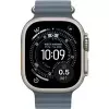 Smartwatch Apple Watch Ultra 3 GPS + Cellular 49mm caixa de titânio natural com bracelete Ocean Anchor Blue