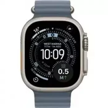 Smartwatch Apple Watch Ultra 3 GPS + Cellular 49mm caixa de titânio natural com bracelete Ocean Anchor Blue