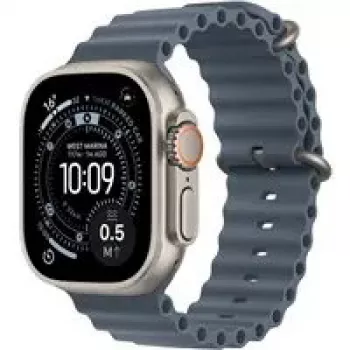 Smartwatch Apple Watch Ultra 3 GPS + Cellular 49mm caixa de titânio natural com bracelete Ocean Anchor Blue