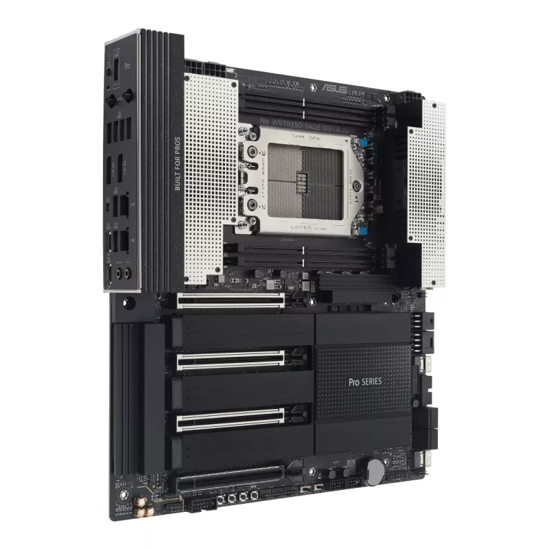 Placa-mãe ASUS PRO WS TRX50-SAGE WIFI A — AMD TRX50, socket sTR5, CEB, DDR5, Wi-Fi 7