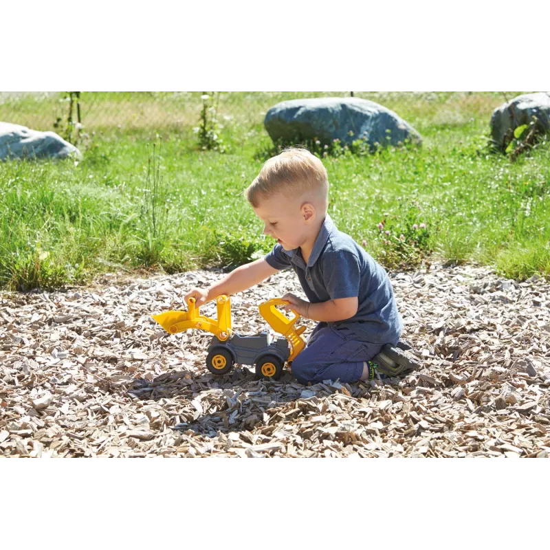 Lena EcoActives Earth Mover, Trator, 2 ano(s), Plástico, Madeira, Preto, Cinzento, Amarelo