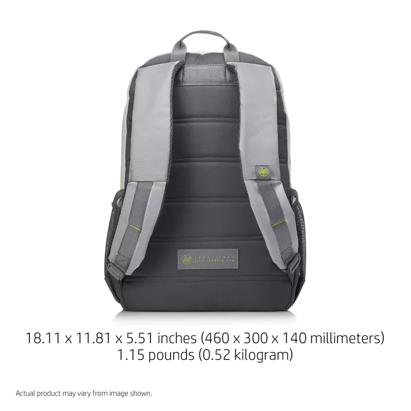 Mochila HP 39,62 cm (15,6 polegadas) Active Backpack Cinzento/Amarelo néon