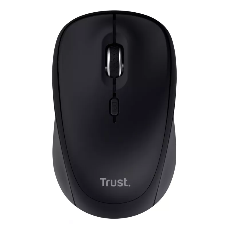 Rato Trust Yvi+ Universal Ambidestro RF Wireless + Bluetooth Ótico 1600 DPI