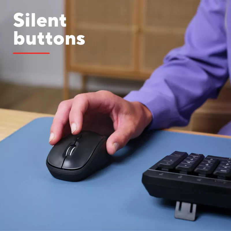 Rato Trust Yvi+ Universal Ambidestro RF Wireless + Bluetooth Ótico 1600 DPI