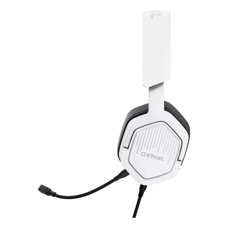 Headset Trust GXT492W Carus Com fios Arco de cabeça Gaming Branco
