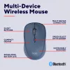 Rato Trust Yvi+ Universal Ambidestro RF Wireless + Bluetooth Ótico 1600 DPI