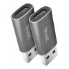 Trust Calyx USB Type-C USB Type-A Cinzento Conexão 1 USB Type-C Conexão 2 USB Type-A
