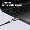 Trust Calyx USB Type-C USB Type-A Cinzento Conexão 1 USB Type-C Conexão 2 USB Type-A