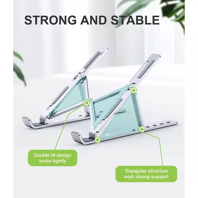 Techly ICA-TBL 134TY suporte para portátil/tablet, dobrável, ângulo de inclinação ajustável