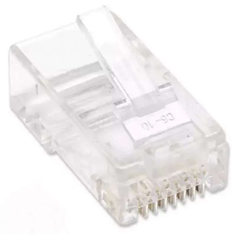 Ficha modular RJ45 Intellinet, Cat5e, UTP, 2 polos, para cabo flexível, contactos banhados a ouro 15 µ, pack de 100