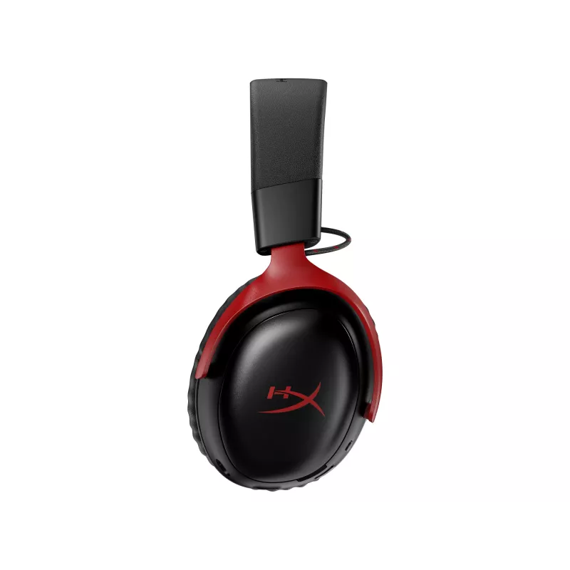 HyperX Cloud III S Wireless - headset gaming (preto-vermelho), vermelho, China, circumaural, fechado, 115 mm, 210 mm