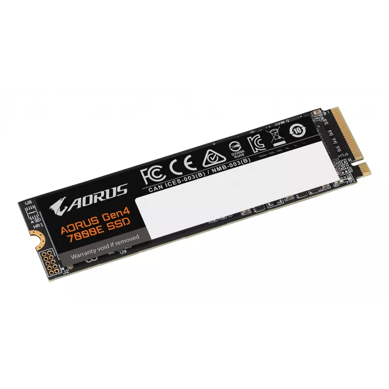 SSD Interno M.2 NVMe GIGABYTE AORUS Gen4 7000E 1 TB — 7100 MB/s leitura, 6100 MB/s escrita, M.2 2280