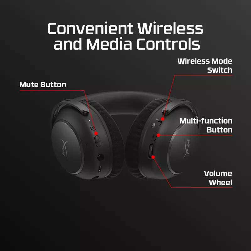 HyperX Cloud Alpha 2 – Headset de Gaming sem fios