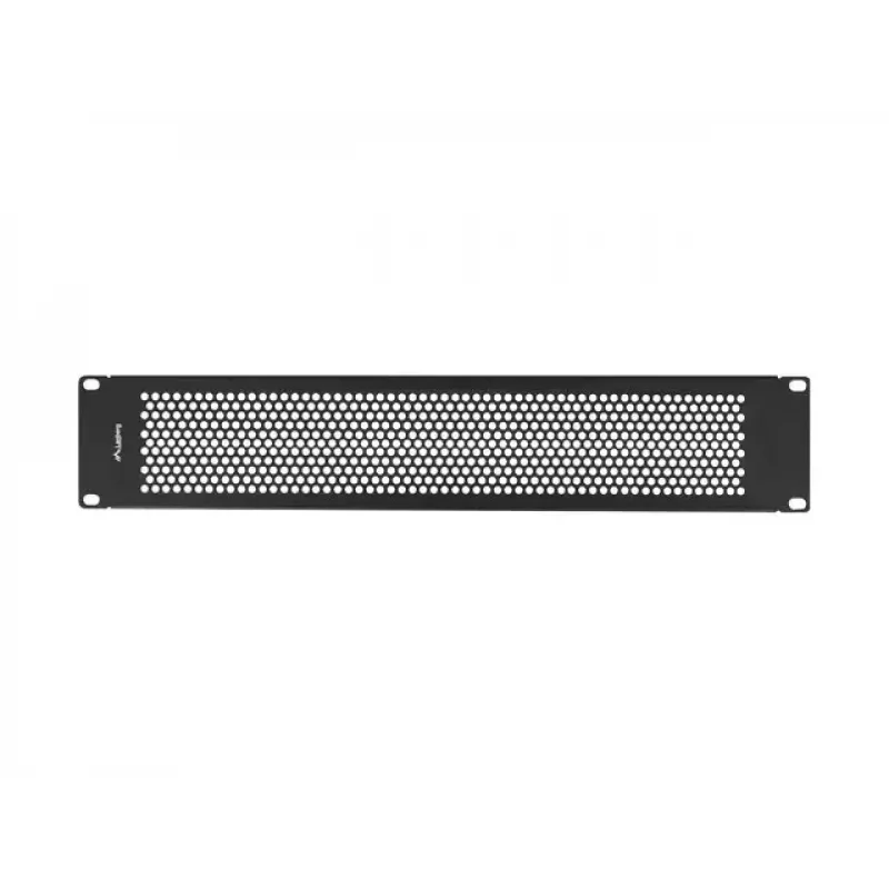 Painel cego Lanberg AK-1412-B aço preto 19 polegadas 482,5 mm