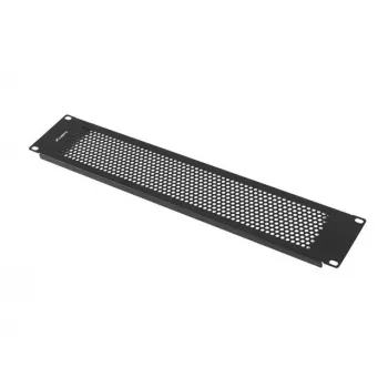Painel cego Lanberg AK-1412-B aço preto 19 polegadas 482,5 mm