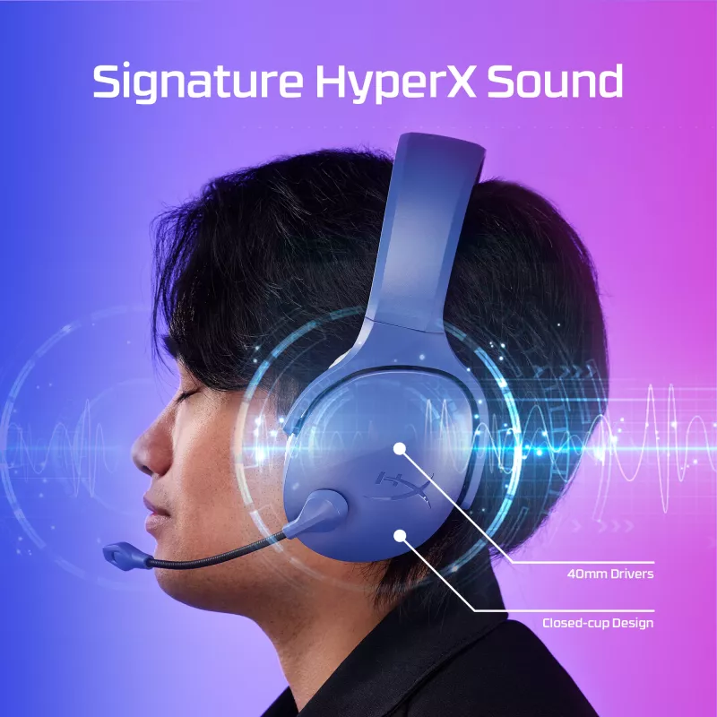 HyperX Cloud Jet - Headset de Gaming sem fios (azul-claro)