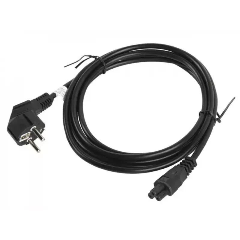 Cabo de alimentação Lanberg CA-C5CA-11CC-003-BK 3m conector fêmea C5 CEE7/7