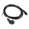 Cabo de alimentação Lanberg CA-C5CA-11CC-003-BK 3m conector fêmea C5 CEE7/7