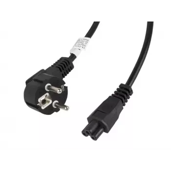 Cabo de alimentação Lanberg CA-C5CA-11CC-003-BK 3m conector fêmea C5 CEE7/7