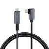 Cabo USB LogiLink CU0182 USB 2.0 1 m USB-C preto prateado