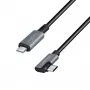 Cabo USB LogiLink CU0182 USB 2.0 1 m USB-C preto prateado
