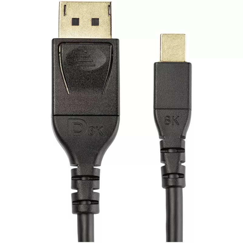 Cabo Mini DisplayPort para DisplayPort 1.4 certificado VESA StarTech.com 2 m - 8K 60Hz HBR3 HDR - Cabo mDP para DP 1.4 Super UHD - fino (34 AWG) Ultra HD 4K 120Hz - Cabo de monitor/vídeo