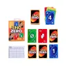 Jogo de cartas MATTEL UNO Zero — Jogo de descarte, idade 7+, incl. baralho e bloco de pontuação