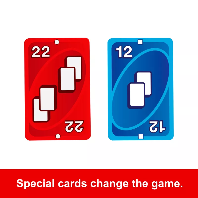 Jogo de cartas MATTEL UNO Zero — Jogo de descarte, idade 7+, incl. baralho e bloco de pontuação