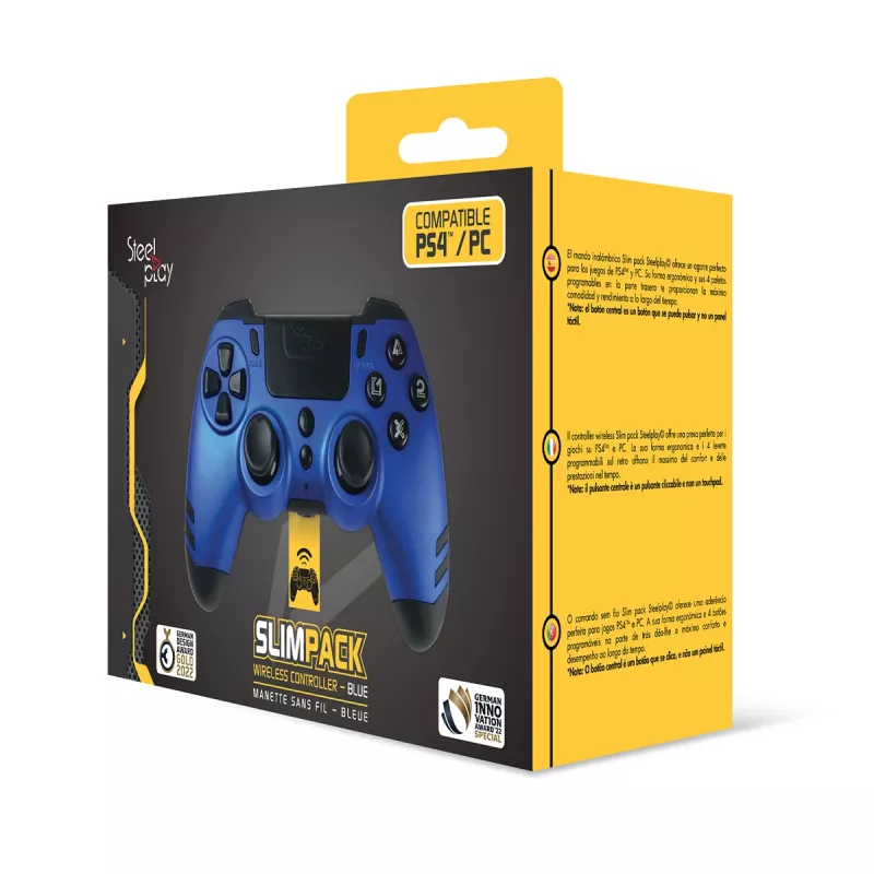 Comando de jogos Steelplay JVAMUL00153 azul RF Comando analógico / digital PC, PlayStation 4, Playstation 3