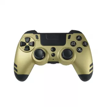 Comando Lexip Metaltech Wireless dispositivo de controlo dourado – PC, PS4, RF wireless, Micro-USB, bateria LiPo integrada