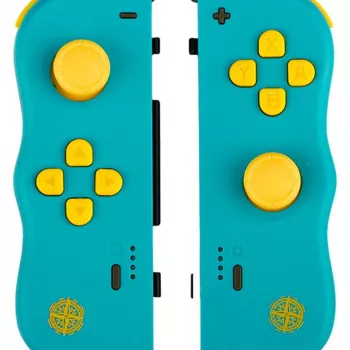 Lexip Twinpads Adventure – compatível com Switch, comando, Nintendo Switch, Nintendo Switch OLED, botão de captura, D-Pad, botão Home, analógico / digital, sem fios, Bluetooth