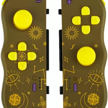 Lexip Twinpads Adventure Magic – compatível com Switch, comando, Nintendo Switch, Nintendo Switch OLED, botão de captura, D-Pad, botão Home, analógico / digital, sem fios, Bluetooth