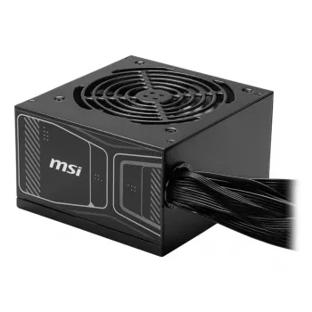 Fonte de alimentação MSI MAG A850GN 850 W ATX 20+4 pinos, 80 PLUS Gold, não modular, ventoinha de 120 mm, preto