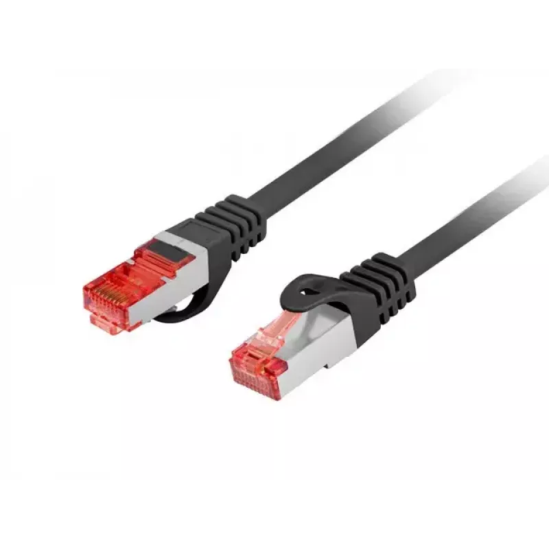 Cabo de rede Lanberg PCF6-10CU-0100-BK 1m Cat6 F/UTP preto