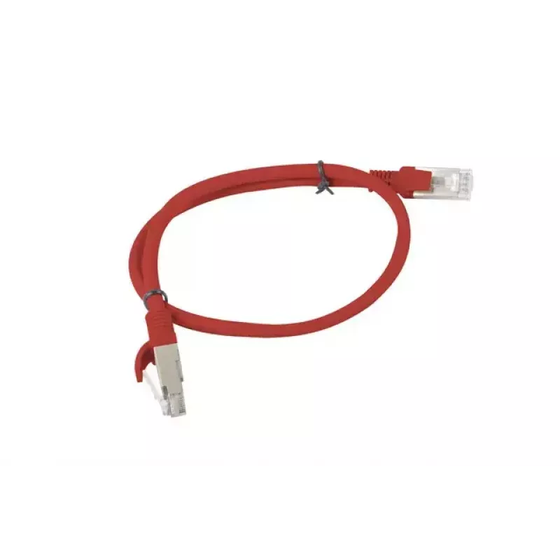 Cabo de rede Lanberg PCU6-10CC-0050-R RJ-45 Cat6 0,5 m vermelho