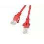 Cabo de rede Lanberg PCU6-10CC-0050-R RJ-45 Cat6 0,5 m vermelho