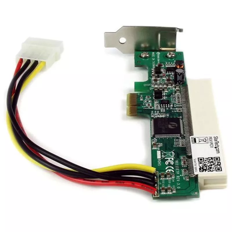 Placa adaptadora StarTech.com PCI Express para PCI, PCIe, PCI 32 bits, vermelho, CE, FC, ROHS, PERICOM PI7C9X110BNBE, 0 - 85 °C